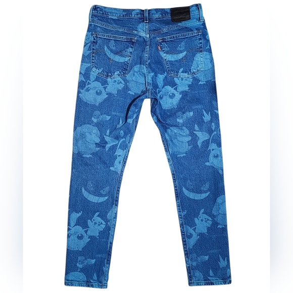 Levis Premium Limited Edition Pokemon Skinny Jeans W29xL28 - Picture 5 of 12